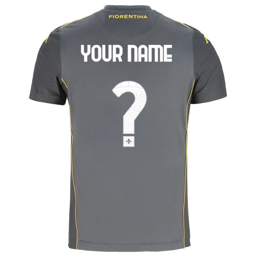 Danxen Kinder ACF Fiorentina Trikot Dunkelgrau Gelb Torwarttrikot 2025/26 Österreich