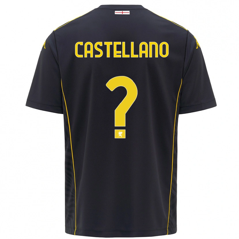 Danxen Kinder Cristiano Castellano #0 Trikot Schwarz Gelb Torwarttrikot 2025/26 Österreich