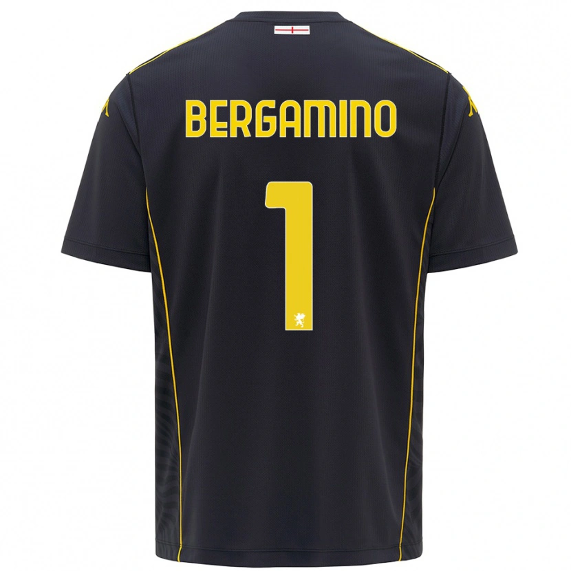 Danxen Kinder Giovanni Bergamino #1 Trikot Schwarz Gelb Torwarttrikot 2025/26 Österreich