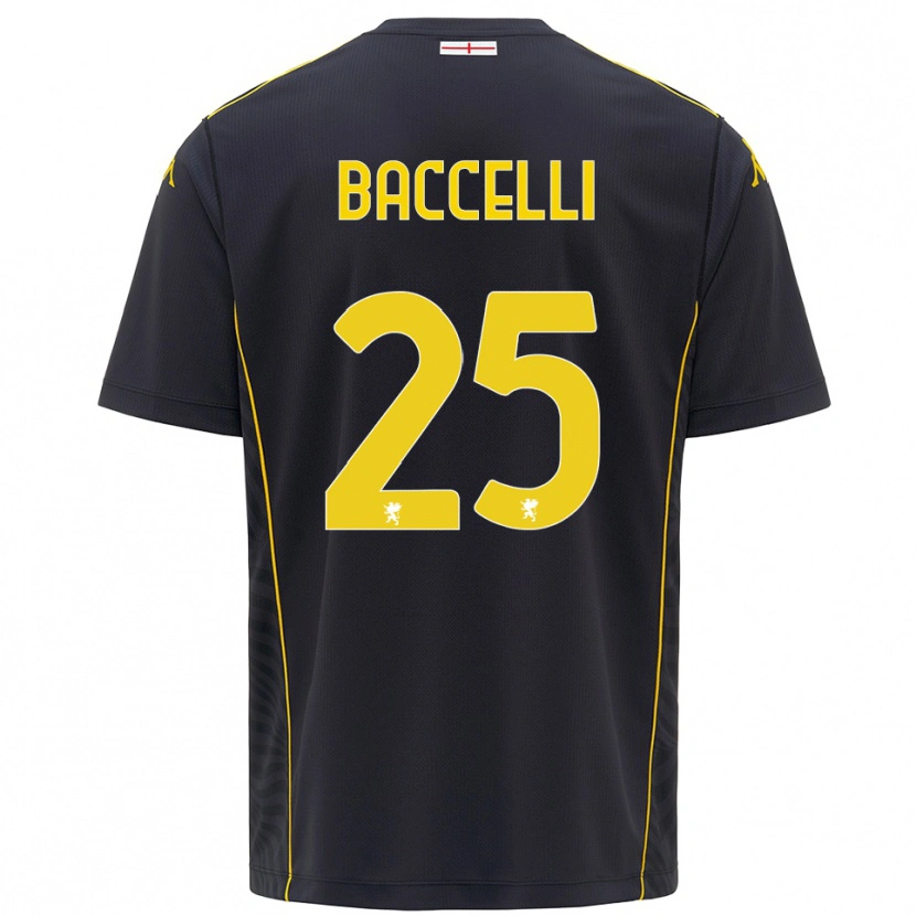 Danxen Kinder Pietro Baccelli #25 Trikot Schwarz Gelb Torwarttrikot 2025/26 Österreich