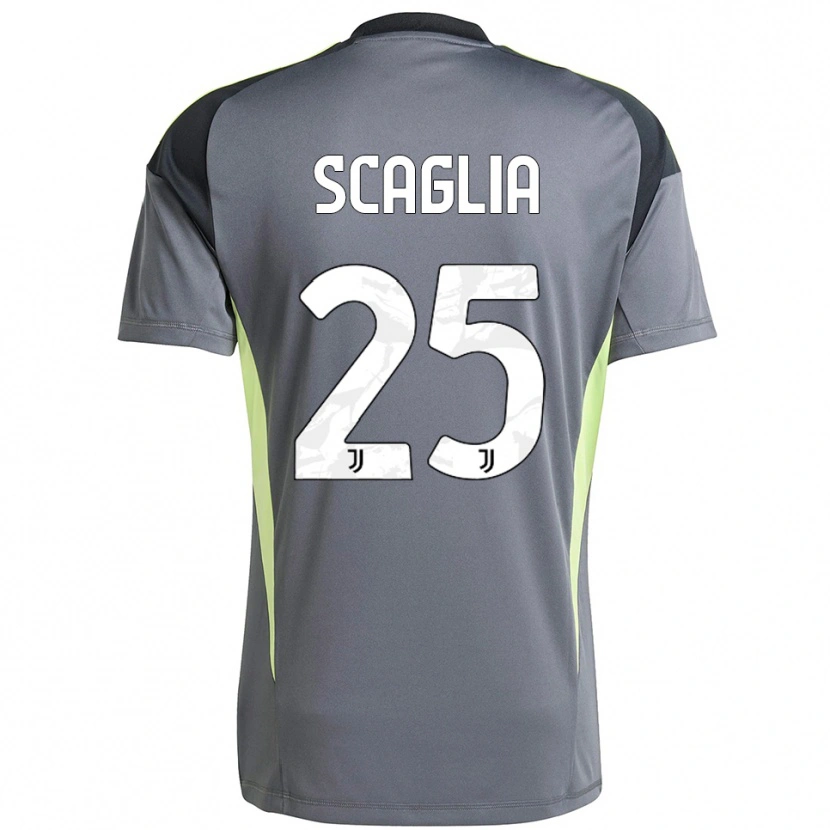 Danxen Kinder Simone Scaglia #25 Trikot Dunkelgrau Weiß Torwarttrikot 2025/26 Österreich