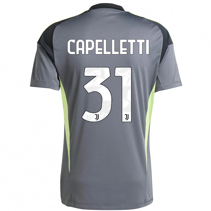 Danxen Kinder Alessia Capelletti #31 Trikot Dunkelgrau Weiß Torwarttrikot 2025/26 Österreich
