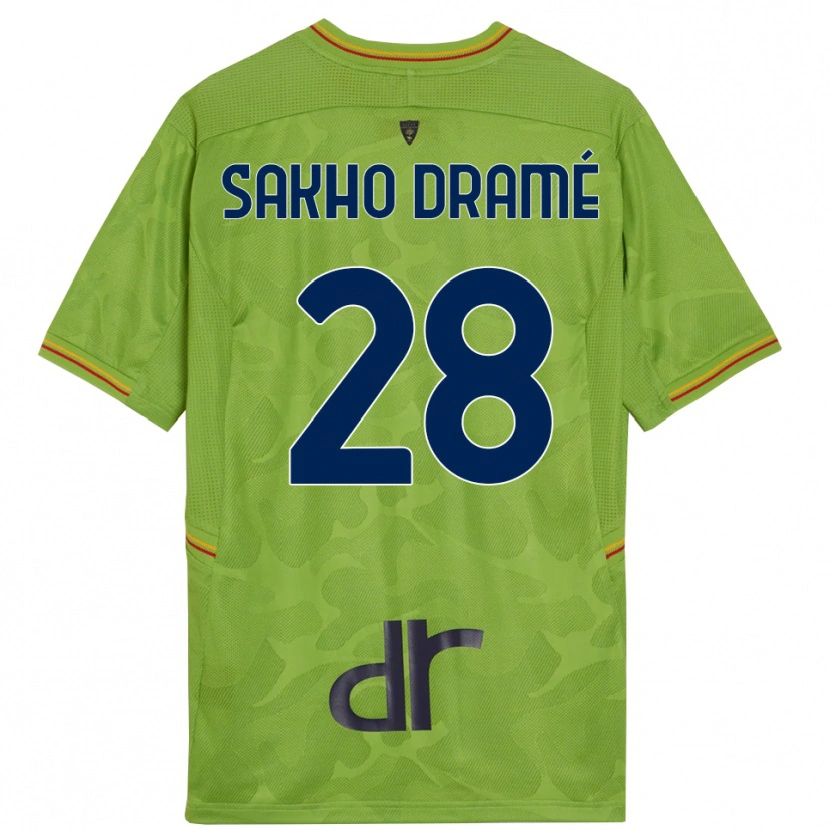 Danxen Kinder Samba Sakho Dramé #28 Trikot Waldgrün Schwarz Torwarttrikot 2025/26 Österreich
