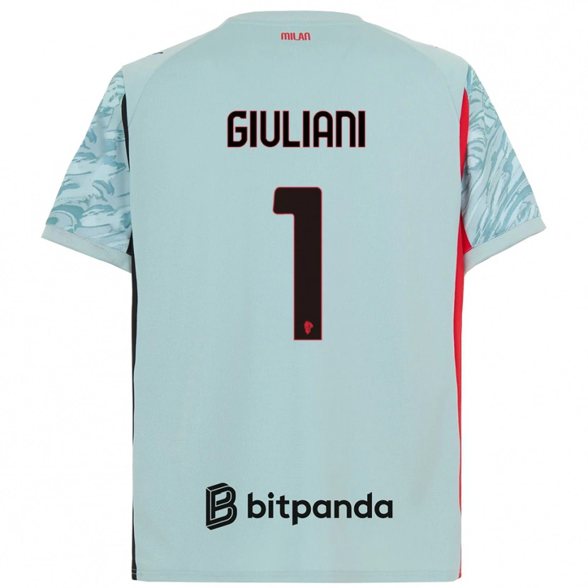 Danxen Kinder Laura Giuliani #1 Trikot Hellblau Rot Torwarttrikot 2025/26 Österreich