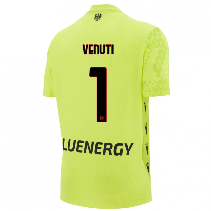 Danxen Kinder Gioele Venuti #1 Trikot Grün Gelb Schwarz Torwarttrikot 2025/26 Österreich