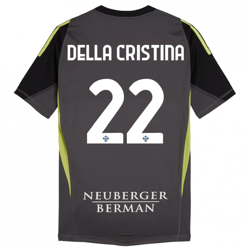 Danxen Kinder Stefano Della Cristina #22 Trikot Schwarz Hellgrün Torwarttrikot 2025/26 Österreich