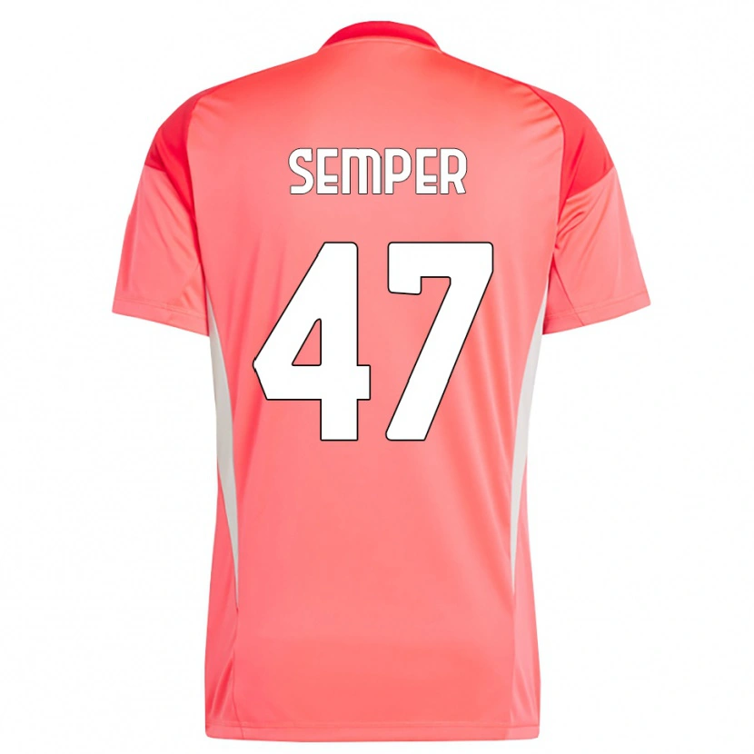 Danxen Kinder Adrian Semper #47 Trikot Rot Weiß Torwarttrikot 2025/26 Österreich