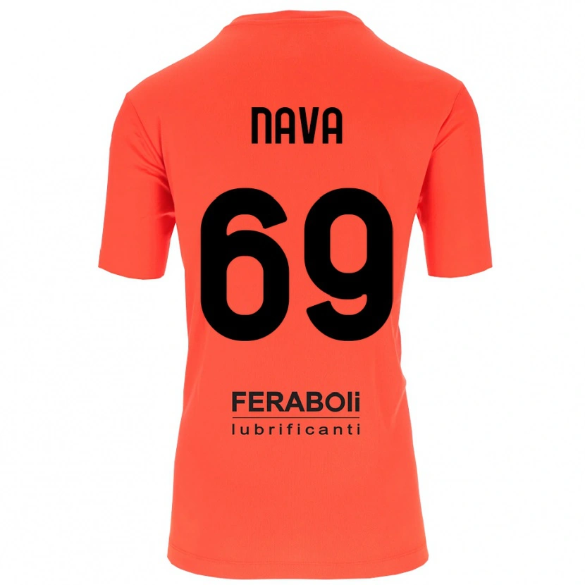 Danxen Kinder Lapo Nava #69 Trikot Orange Rot Schwarz Torwarttrikot 2025/26 Österreich