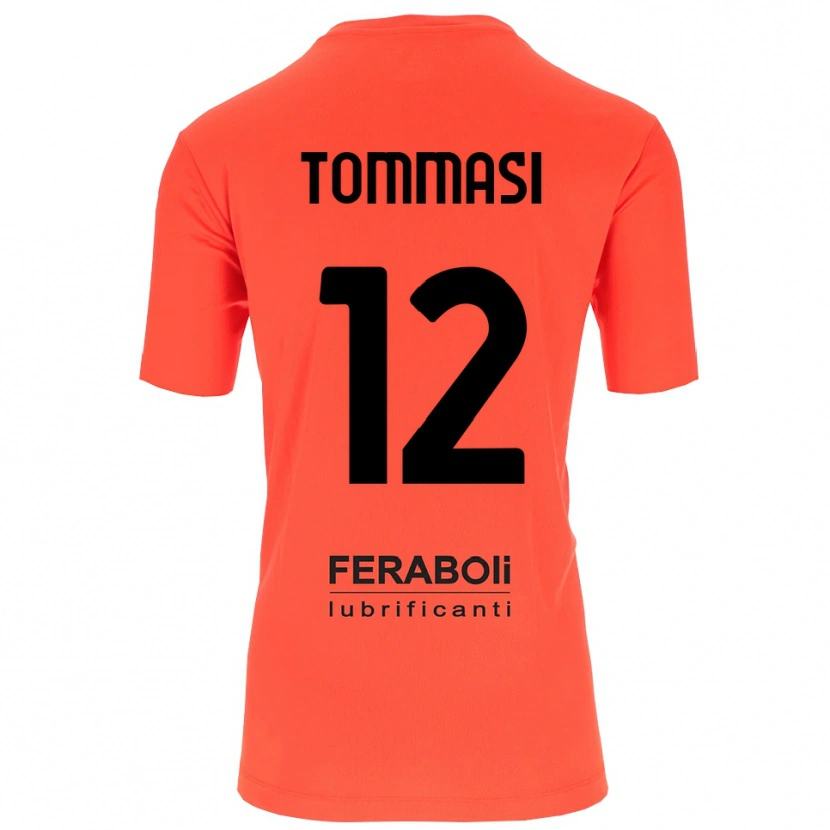Danxen Kinder Francesco Tommasi #12 Trikot Orange Rot Schwarz Torwarttrikot 2025/26 Österreich