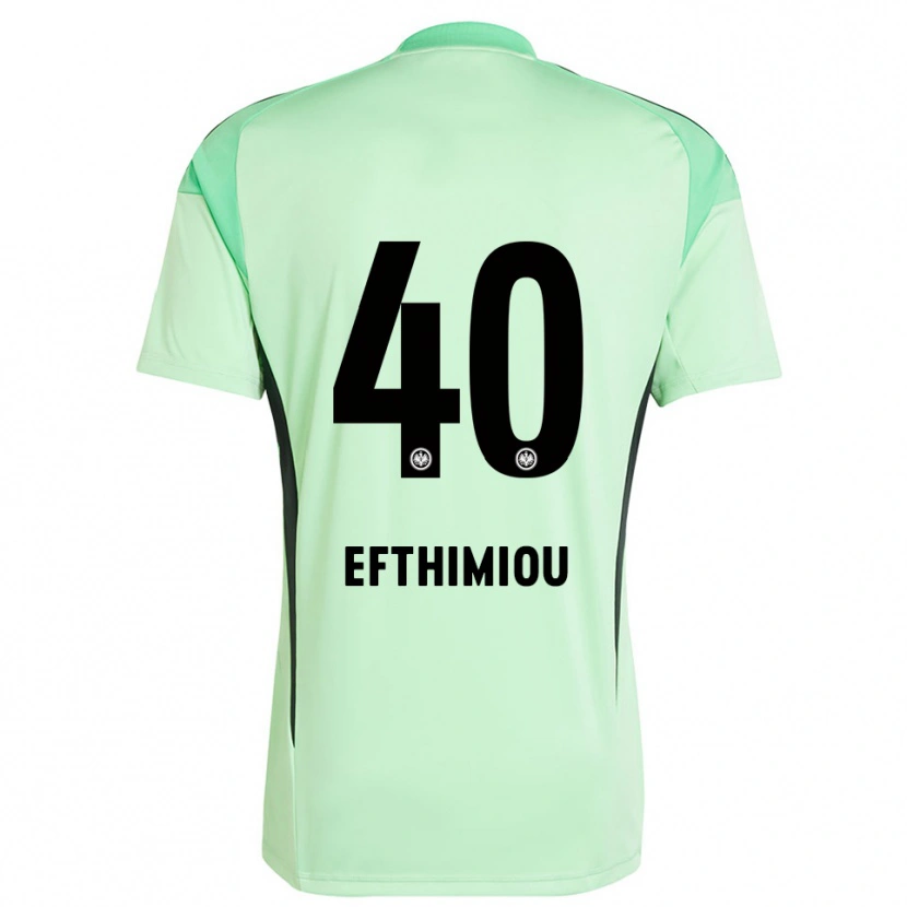 Danxen Kinder Sissis Efthimiou #40 Trikot Hellgrün Schwarz Torwarttrikot 2025/26 Österreich