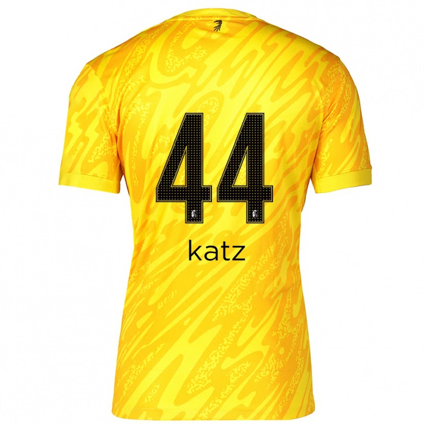 Danxen Kinder Kilian Katz #44 Trikot Gelb Schwarz Torwarttrikot 2025/26 Österreich