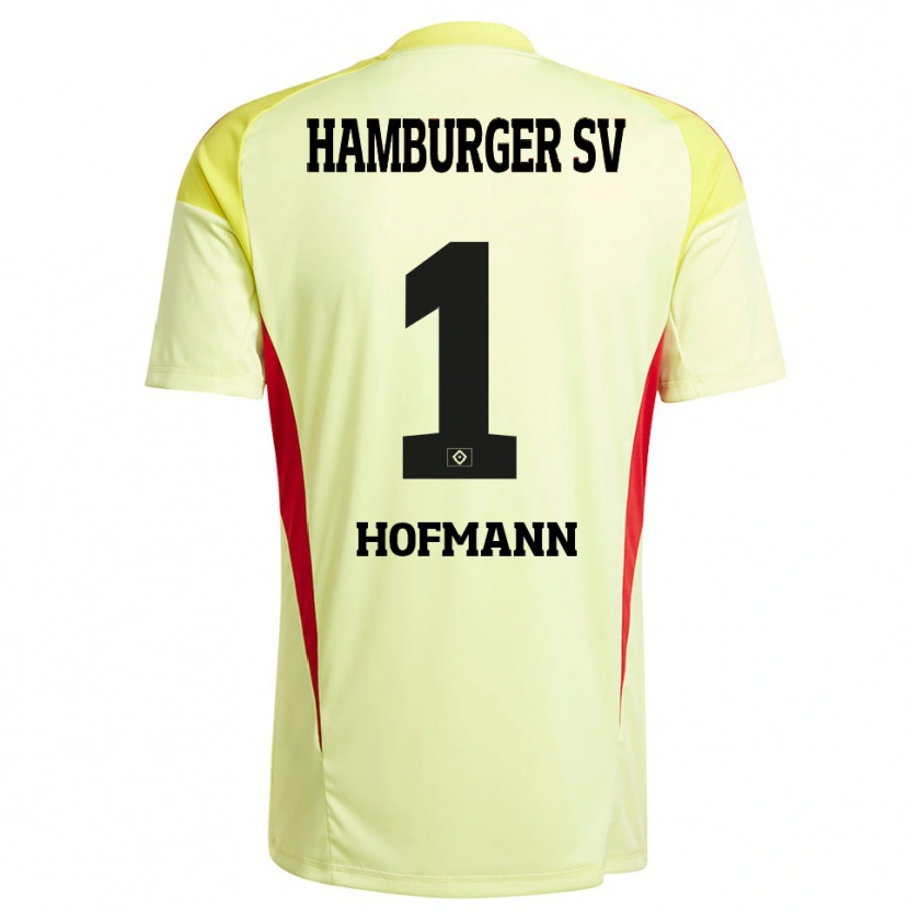 Danxen Kinder Tobias Hofmann #1 Trikot Gelb Schwarz Rot Torwarttrikot 2025/26 Österreich