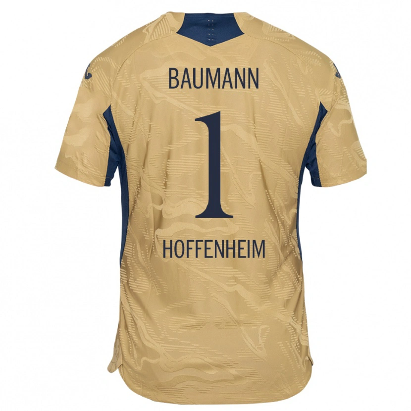 Danxen Kinder Oliver Baumann #1 Trikot Hellbraun Schwarz Torwarttrikot 2025/26 Österreich