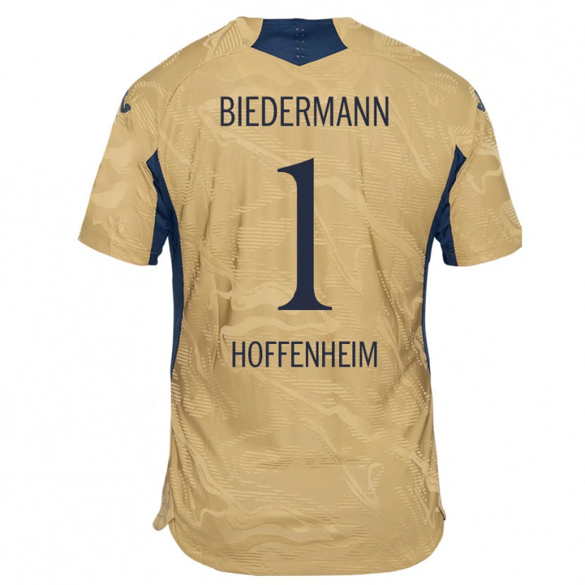 Danxen Kinder Nico Biedermann #1 Trikot Hellbraun Schwarz Torwarttrikot 2025/26 Österreich