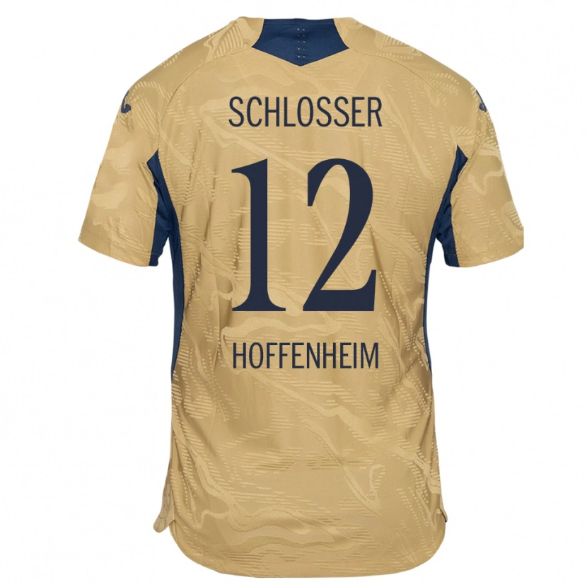Danxen Kinder Nils Schlosser #12 Trikot Hellbraun Schwarz Torwarttrikot 2025/26 Österreich