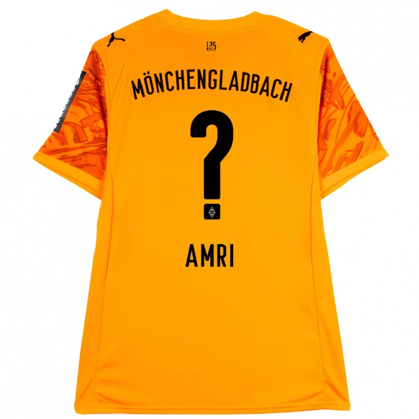 Danxen Kinder Abdelrahman Amri #0 Trikot Orange Gelb Schwarz Torwarttrikot 2025/26 Österreich