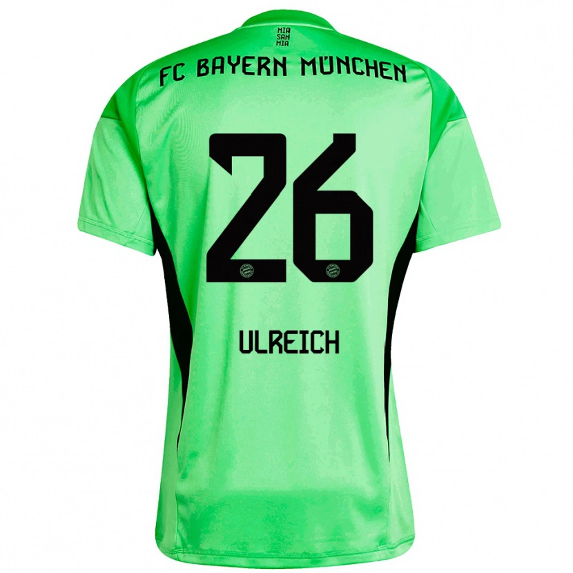 Danxen Kinder Sven Ulreich #26 Trikot Mittel Frühlingsgrün Torwarttrikot 2025/26 Österreich
