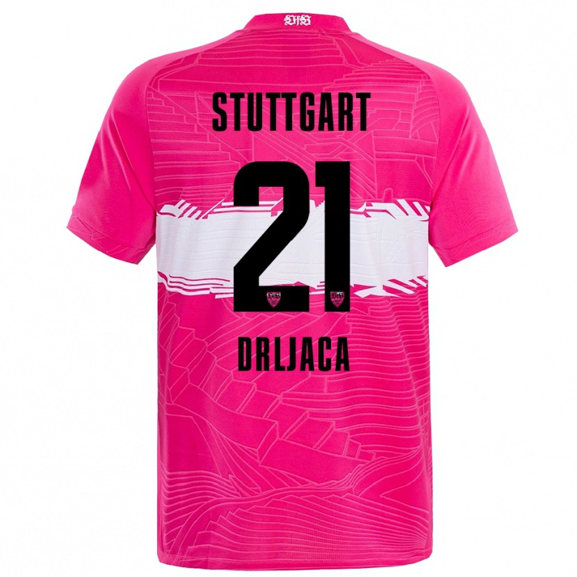 Danxen Kinder Stefan Drljaca #21 Trikot Tiefrosa Schwarz Torwarttrikot 2025/26 Österreich