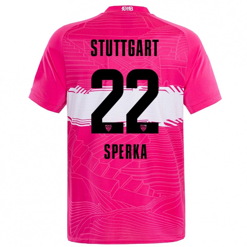 Danxen Kinder Bastian Sperka #22 Trikot Tiefrosa Schwarz Torwarttrikot 2025/26 Österreich