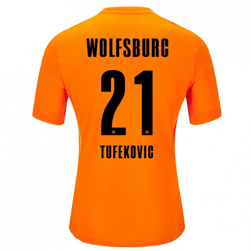 Danxen Kinder Martina Tufekovic #21 Trikot Rot Schwarz Torwarttrikot 2025/26 Österreich