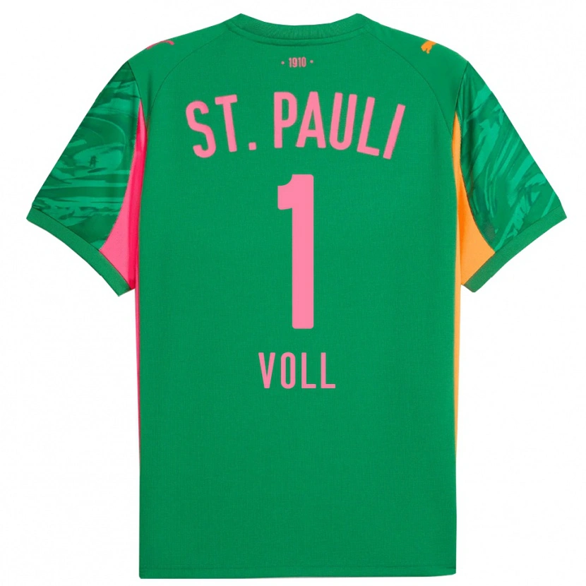 Danxen Kinder Ben Voll #1 Trikot Grün Orange Pink Torwarttrikot 2025/26 Österreich