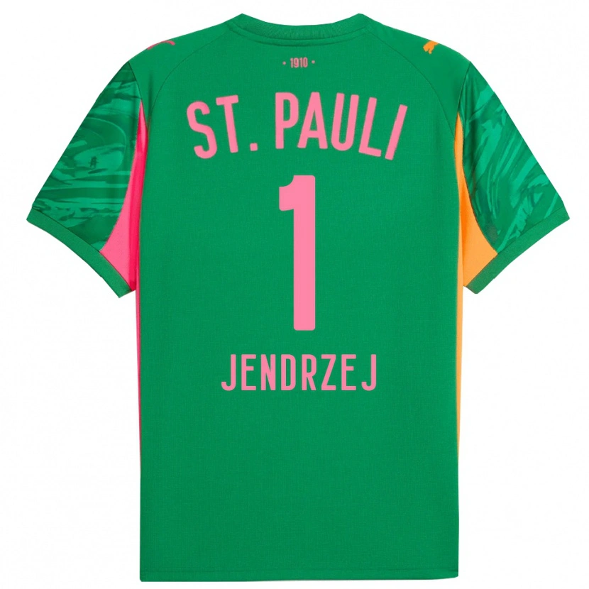 Danxen Kinder Kevin Jendrzej #1 Trikot Grün Orange Pink Torwarttrikot 2025/26 Österreich