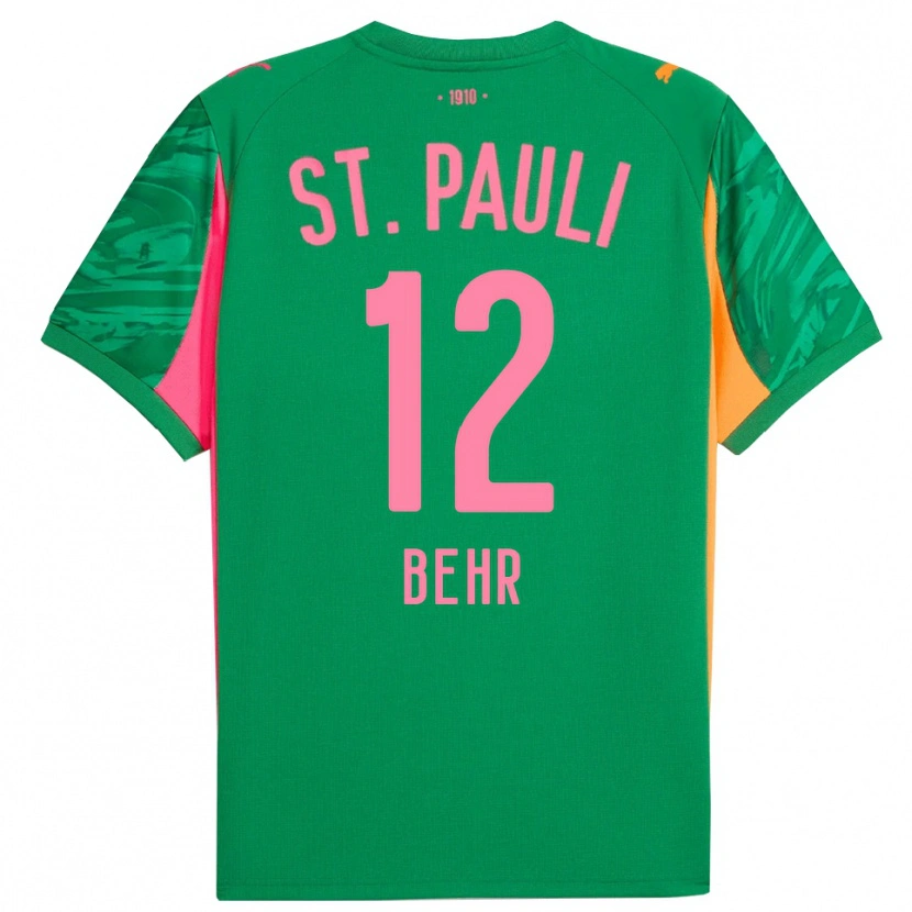Danxen Kinder Juri Behr #12 Trikot Grün Orange Pink Torwarttrikot 2025/26 Österreich
