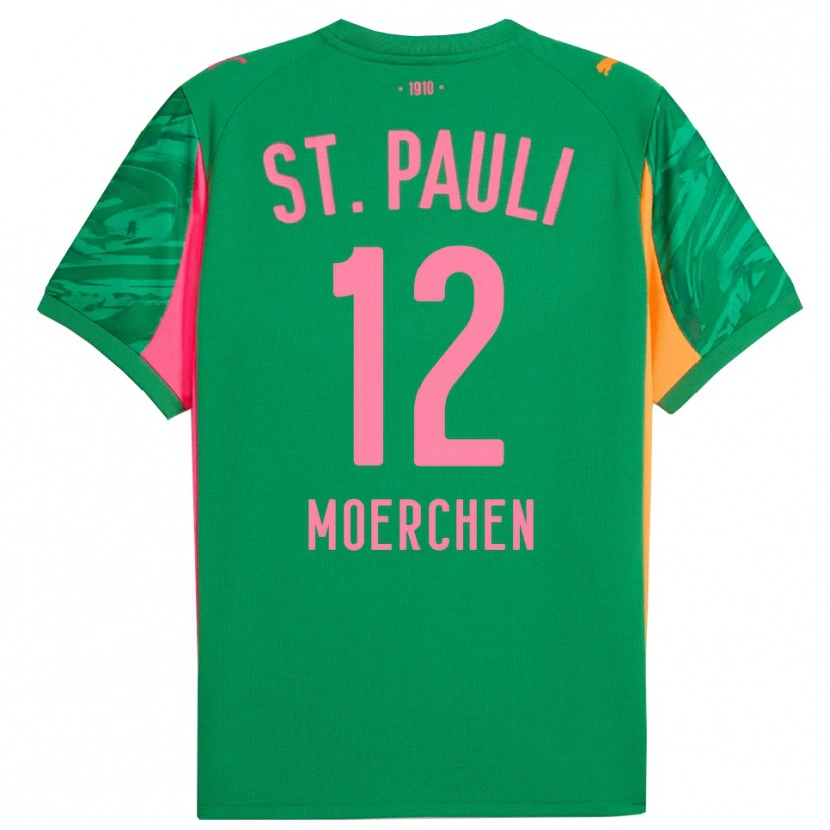 Danxen Kinder Theo Moerchen #12 Trikot Grün Orange Pink Torwarttrikot 2025/26 Österreich