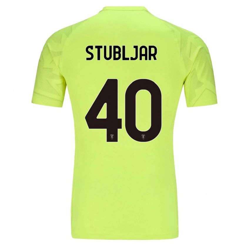 Danxen Kinder Lovro Stubljar #40 Trikot Fluoreszierendes Grün Torwarttrikot 2025/26 Österreich