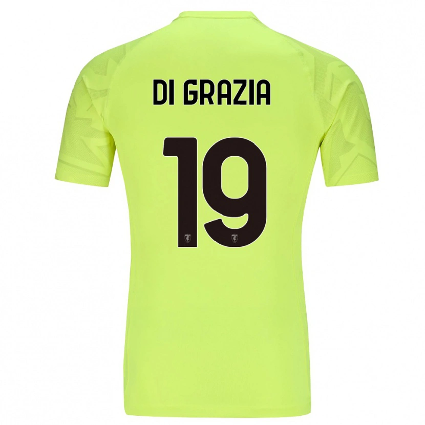 Danxen Kinder Manuel Di Grazia #19 Trikot Fluoreszierendes Grün Torwarttrikot 2025/26 Österreich
