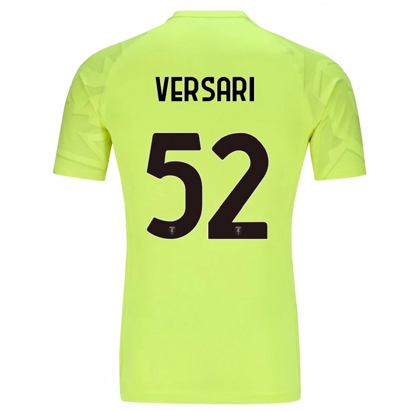 Danxen Kinder Francesco Versari #52 Trikot Fluoreszierendes Grün Torwarttrikot 2025/26 Österreich