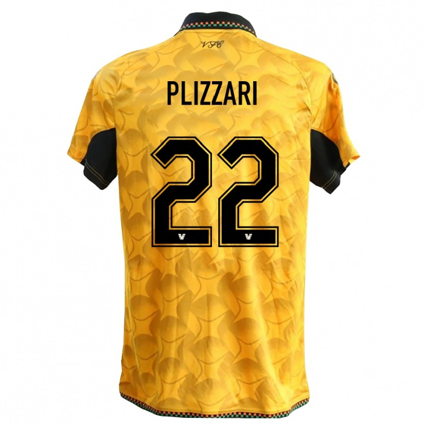 Danxen Kinder Alessandro Plizzari #22 Trikot Gelb Schwarz Torwarttrikot 2025/26 Österreich
