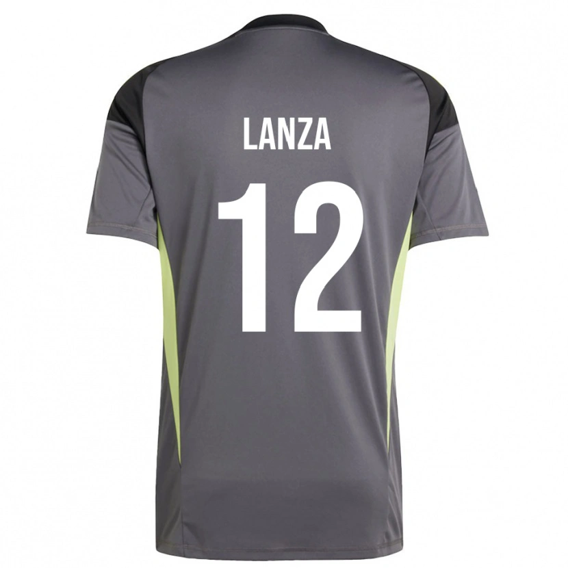Danxen Kinder Cesare Lanza #12 Trikot Dunkelgrau Torwarttrikot 2025/26 Österreich