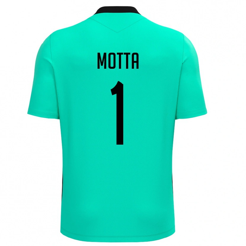 Danxen Kinder Edoardo Motta #1 Trikot Türkis Schwarz Torwarttrikot 2025/26 Österreich