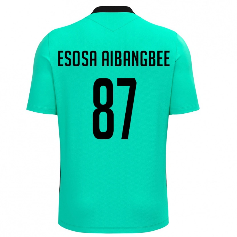 Danxen Kinder Simon Esosa Aibangbee #87 Trikot Türkis Schwarz Torwarttrikot 2025/26 Österreich