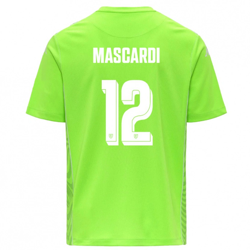 Danxen Kinder Diego Mascardi #12 Trikot Rasen Grün Weiß Torwarttrikot 2025/26 Österreich
