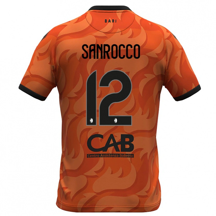 Danxen Kinder Michele Sanrocco #12 Trikot Dunkles Orange Schwarz Torwarttrikot 2025/26 Österreich