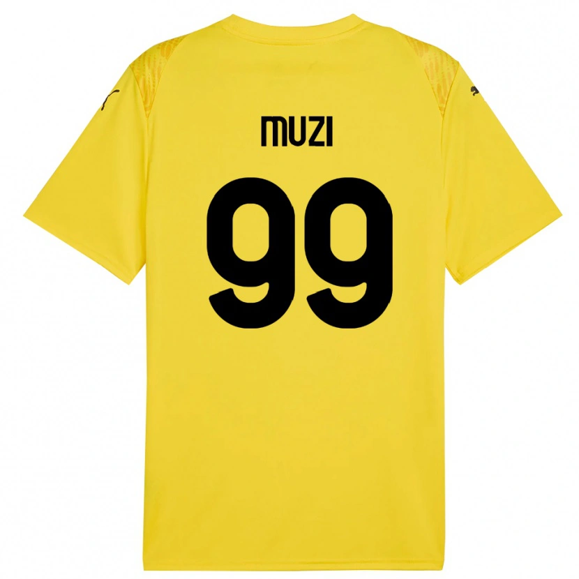 Danxen Kinder Christian Muzi #99 Trikot Gelb Schwarz Torwarttrikot 2025/26 Österreich