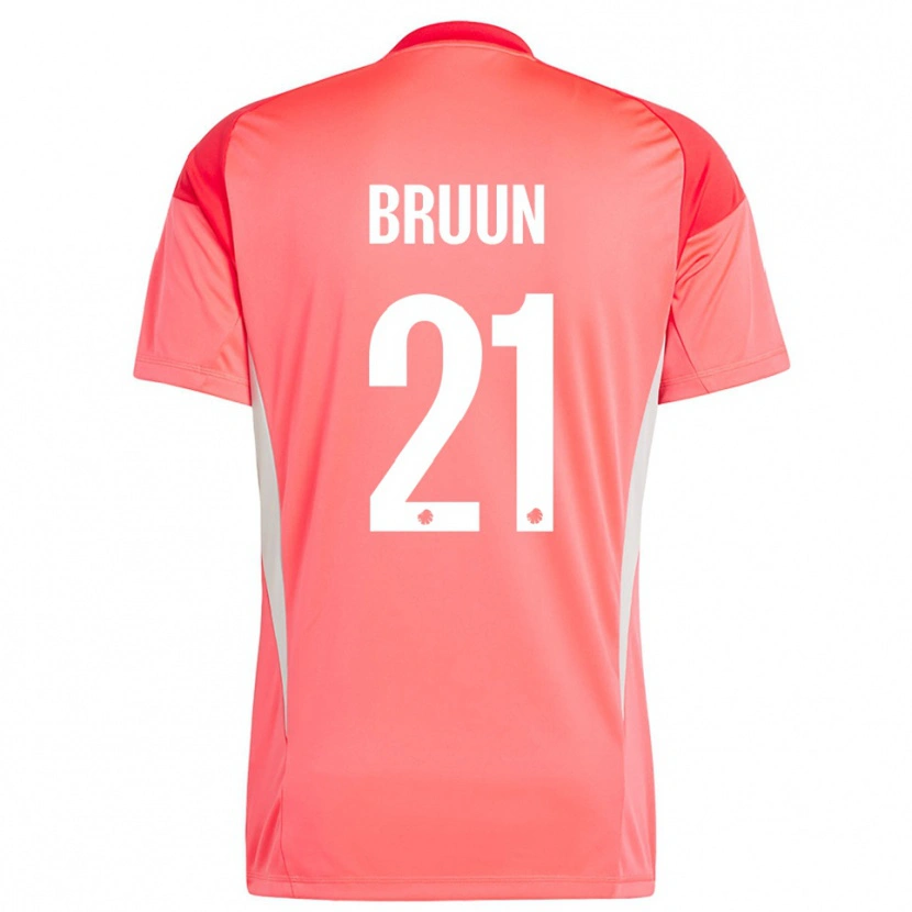 Danxen Kinder Alfred Bruun #21 Trikot Rot Weiß Torwarttrikot 2025/26 Österreich