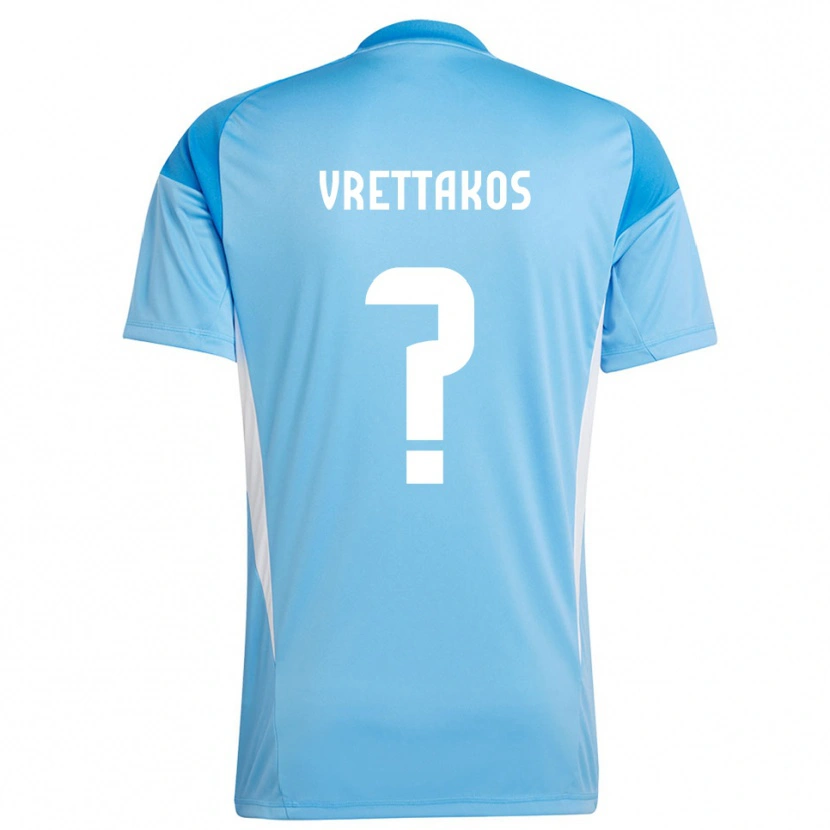 Danxen Kinder Georgios Vrettakos #0 Trikot Tiefblauer Himmel Torwarttrikot 2025/26 Österreich