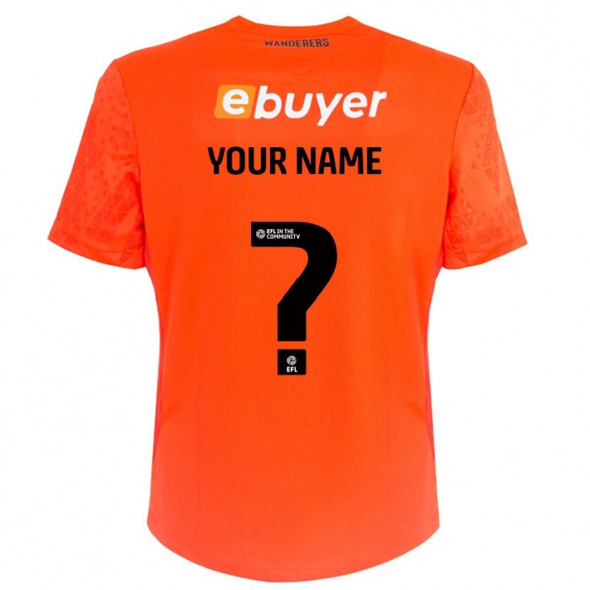 Danxen Kinder Bolton Wanderers Trikot Orange Schwarz Torwarttrikot 2025/26 Österreich