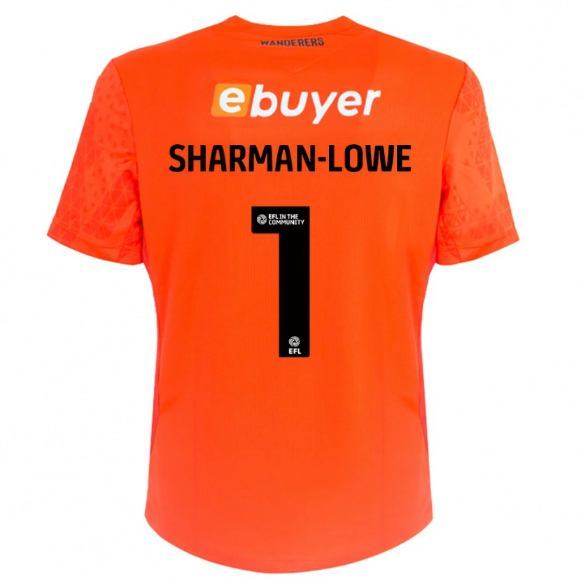 Danxen Kinder Teddy Sharman-Lowe #1 Trikot Orange Schwarz Torwarttrikot 2025/26 Österreich