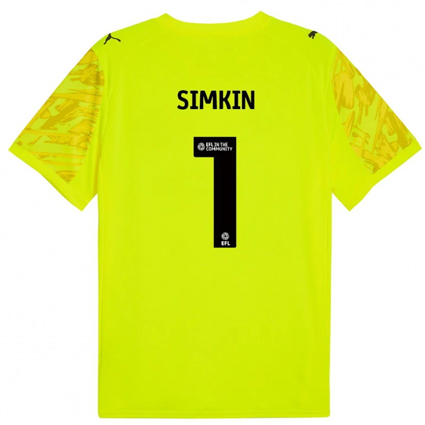 Danxen Kinder Tommy Simkin #1 Trikot Leuchtendes Grün Torwarttrikot 2025/26 Österreich