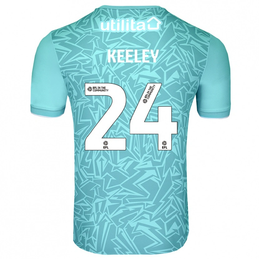 Danxen Kinder Josh Keeley #24 Trikot Hellblau Torwarttrikot 2025/26 Österreich