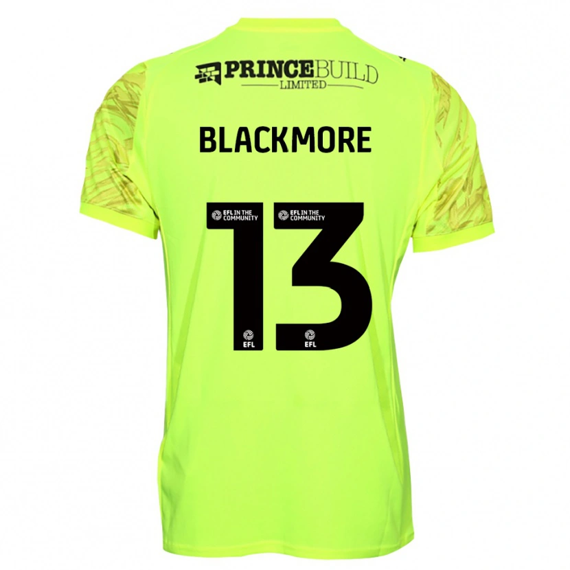 Danxen Kinder Will Blackmore #13 Trikot Leuchtendes Grün Schwarz Torwarttrikot 2025/26 Österreich