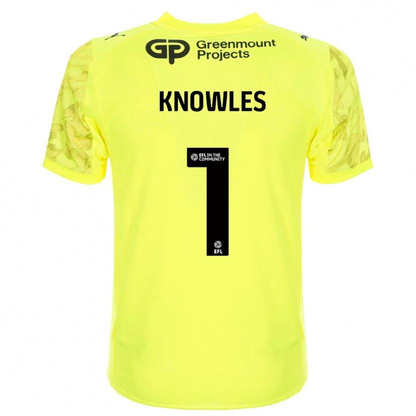 Danxen Kinder Amelia Knowles #1 Trikot Leuchtendes Grün Schwarz Torwarttrikot 2025/26 Österreich