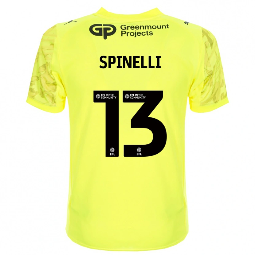 Danxen Kinder Matteo Spinelli #13 Trikot Leuchtendes Grün Schwarz Torwarttrikot 2025/26 Österreich