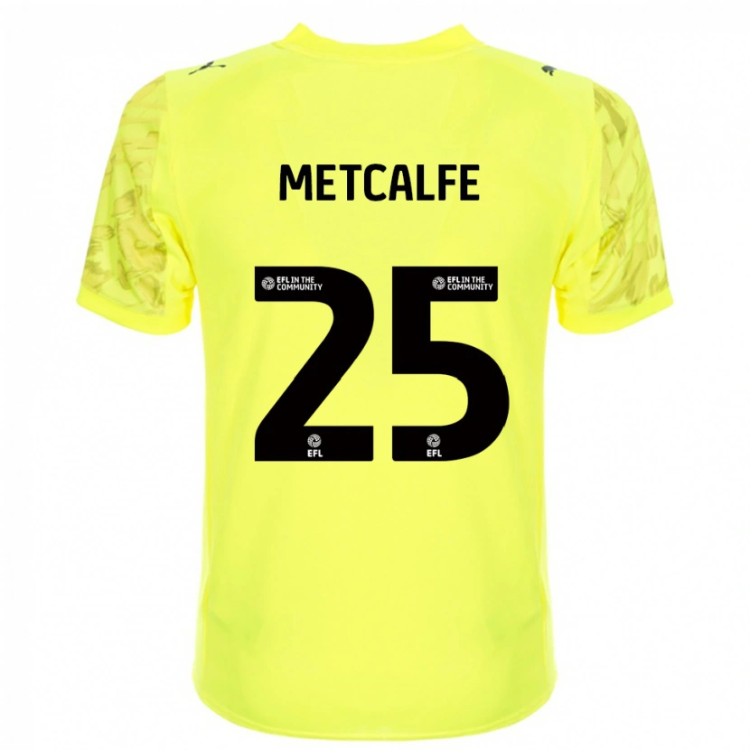 Danxen Kinder Max Metcalfe #25 Trikot Gelb Schwarz Torwarttrikot 2025/26 Österreich