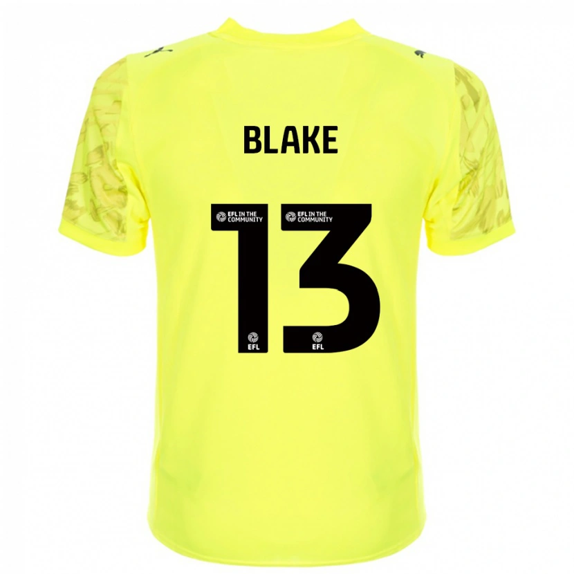 Danxen Kinder Billy Blake #13 Trikot Gelb Schwarz Torwarttrikot 2025/26 Österreich