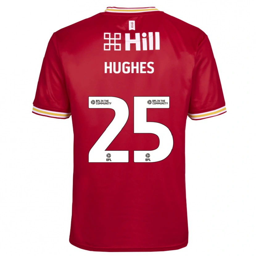 Danxen Kinder Ben Hughes #25 Trikot Rot Weiß Torwarttrikot 2025/26 Österreich